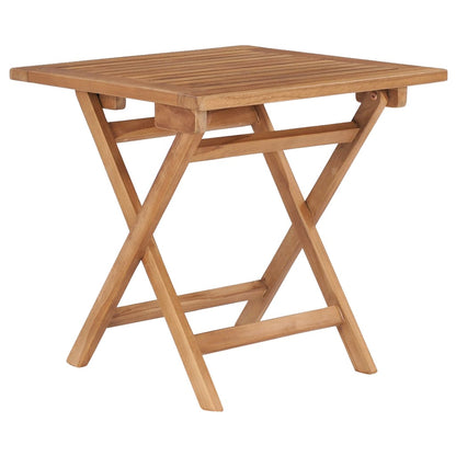 Mesa De Jardín Plegable Madera Maciza De Teca 45 Cm