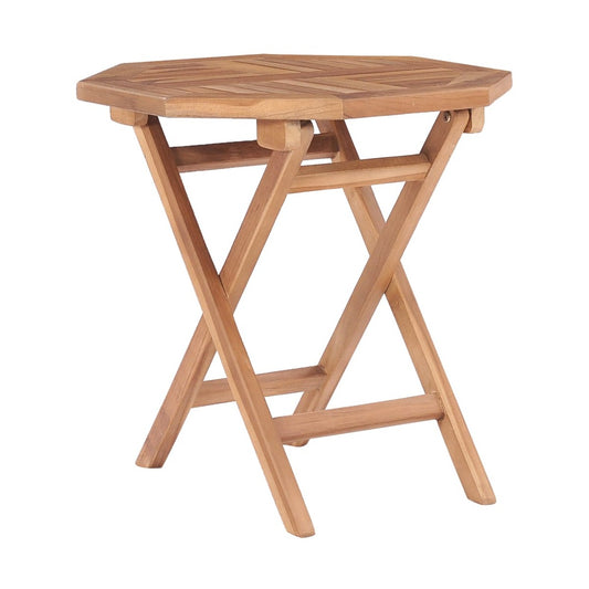 Mesa De Jardín Plegable Madera Maciza De Teca 45X45X45 Cm