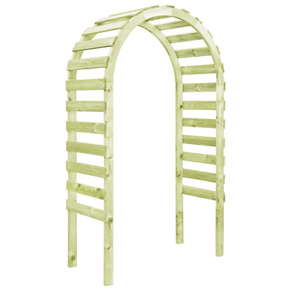 Pérgola De Jardín Madera De Pi Impregnada 130X60X230 Cm