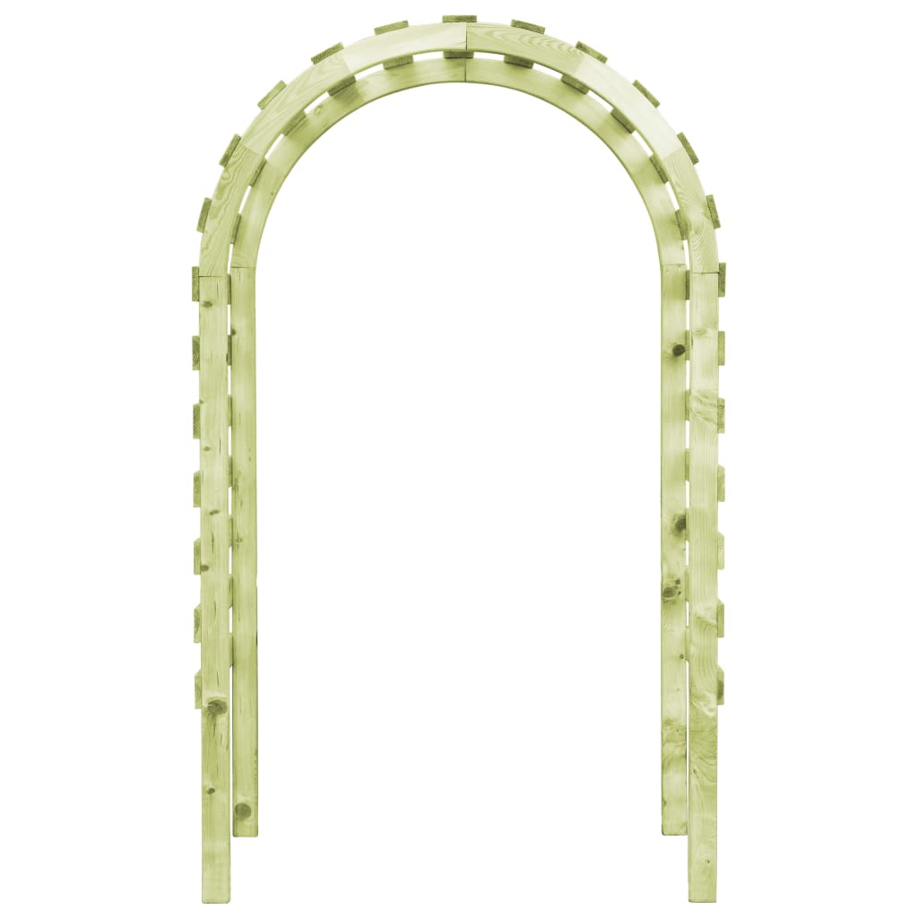 Pérgola De Jardín Madera De Pi Impregnada 130X60X230 Cm