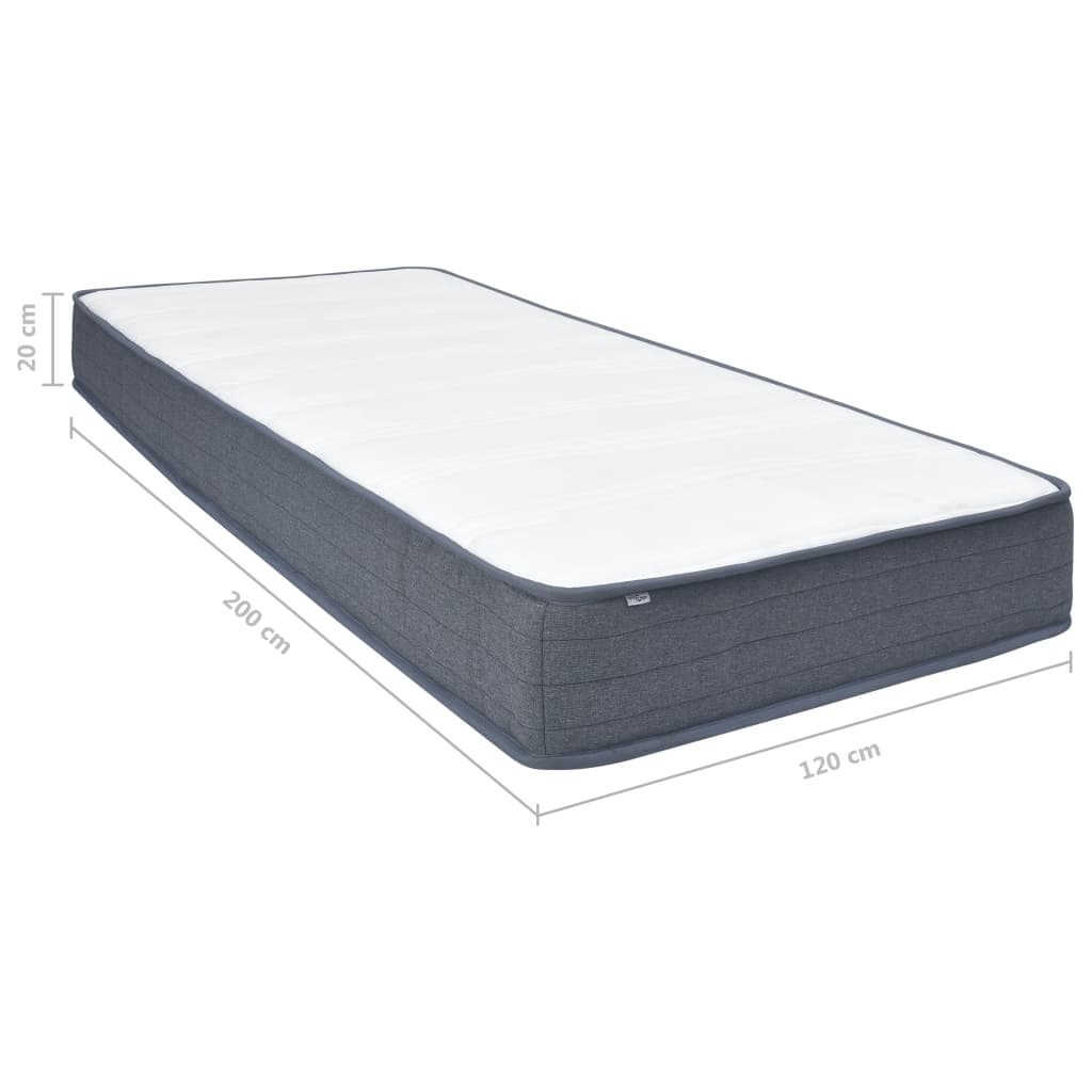 Colchón De Cama Box Spring Firmeza Media 120X200X20 Cm