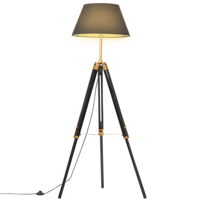 Lámpara De Trípode Madera Maciza De Teca 141 Cm