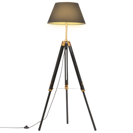 Lámpara De Trípode Madera Maciza De Teca 141 Cm