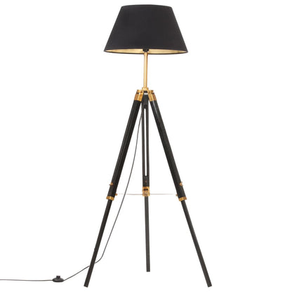 Lámpara De Trípode Madera Maciza De Teca 141 Cm