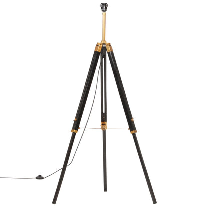 Lámpara De Trípode Madera Maciza De Teca 141 Cm