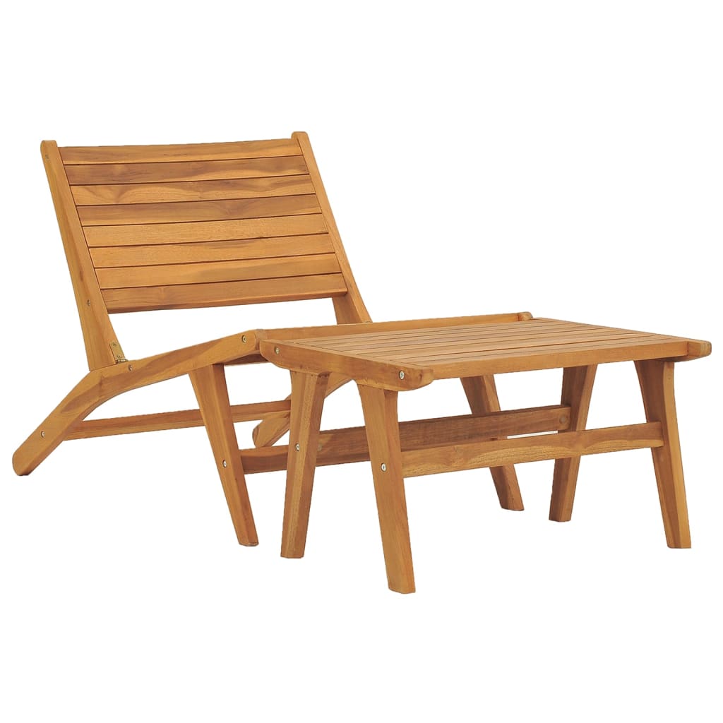 Silla De Jardín De Madera Maciza De Teca