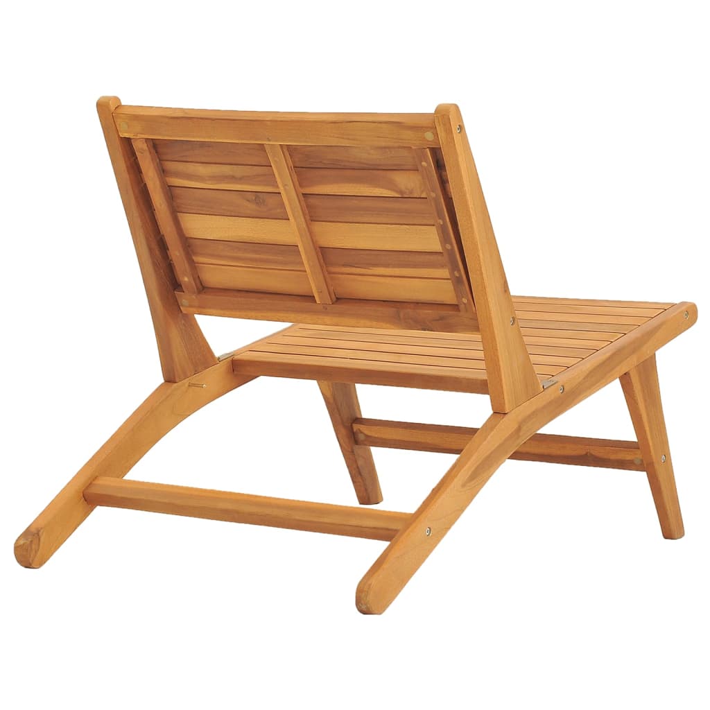 Silla De Jardín De Madera Maciza De Teca