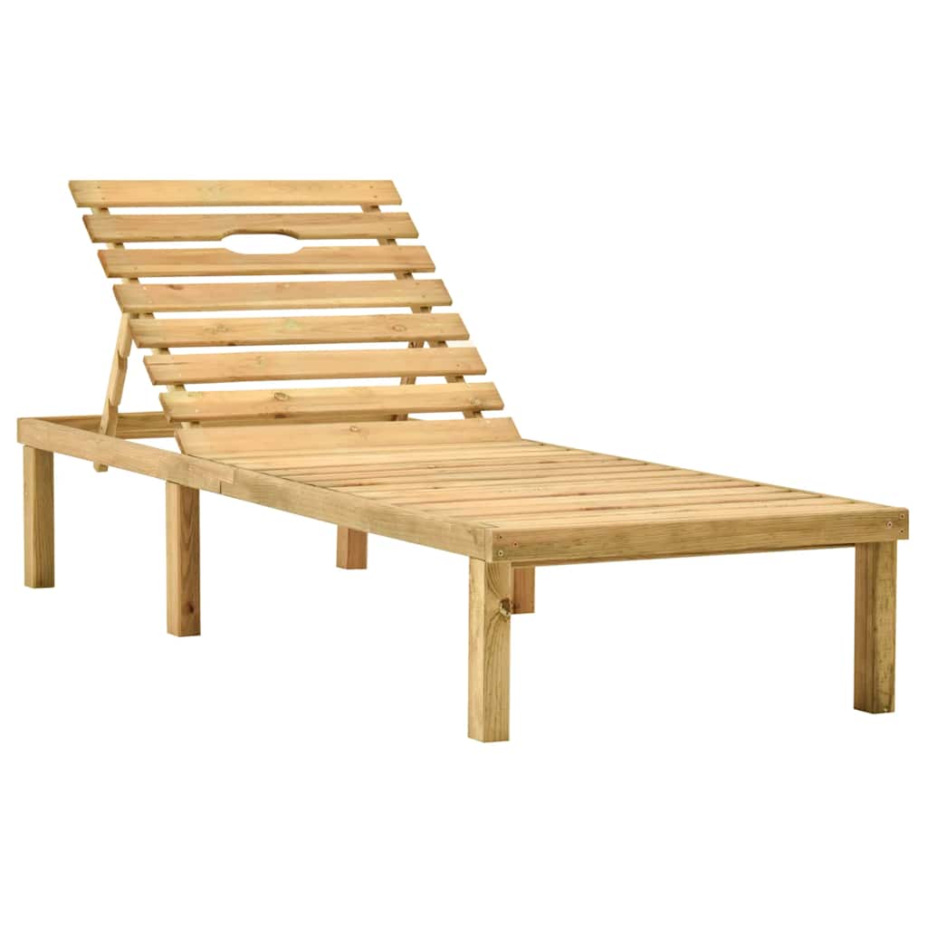 Tumbona De Madera De Pino Impregnada