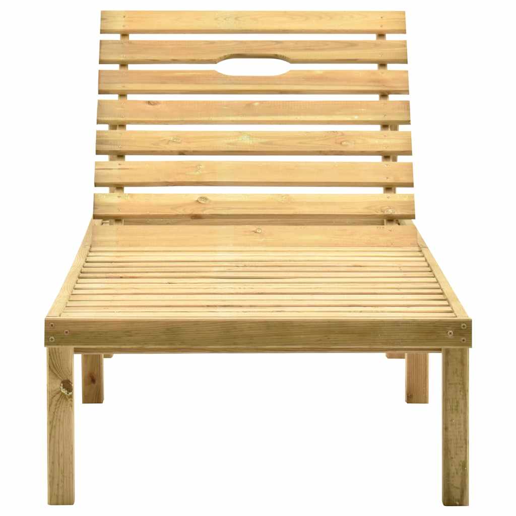 Tumbona De Madera De Pino Impregnada