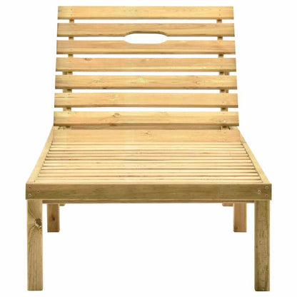 Tumbona De Madera De Pino Impregnada