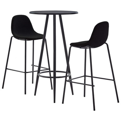 Juego De Mesa Alta Y Taburetes 3 Piezas Tela