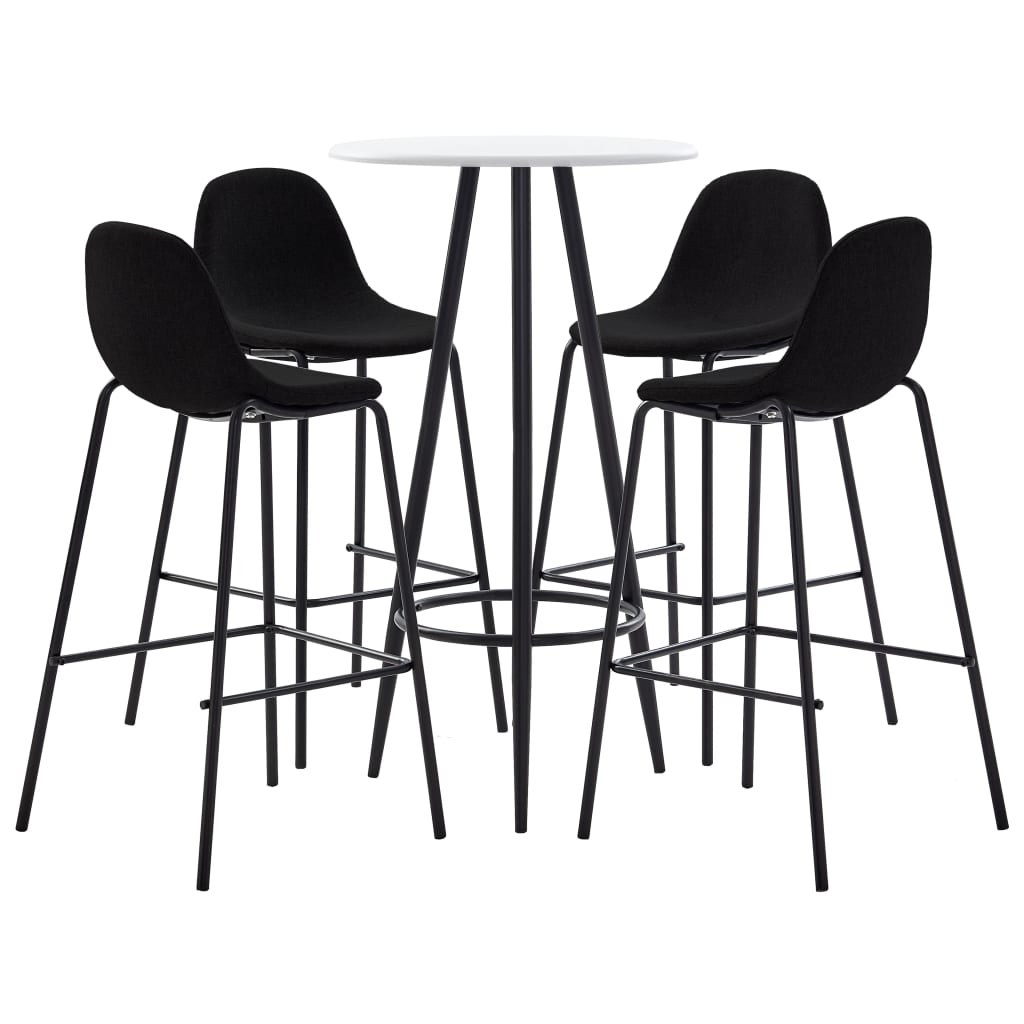 Juego De Mesa Alta Y Taburetes 3 Piezas Tela