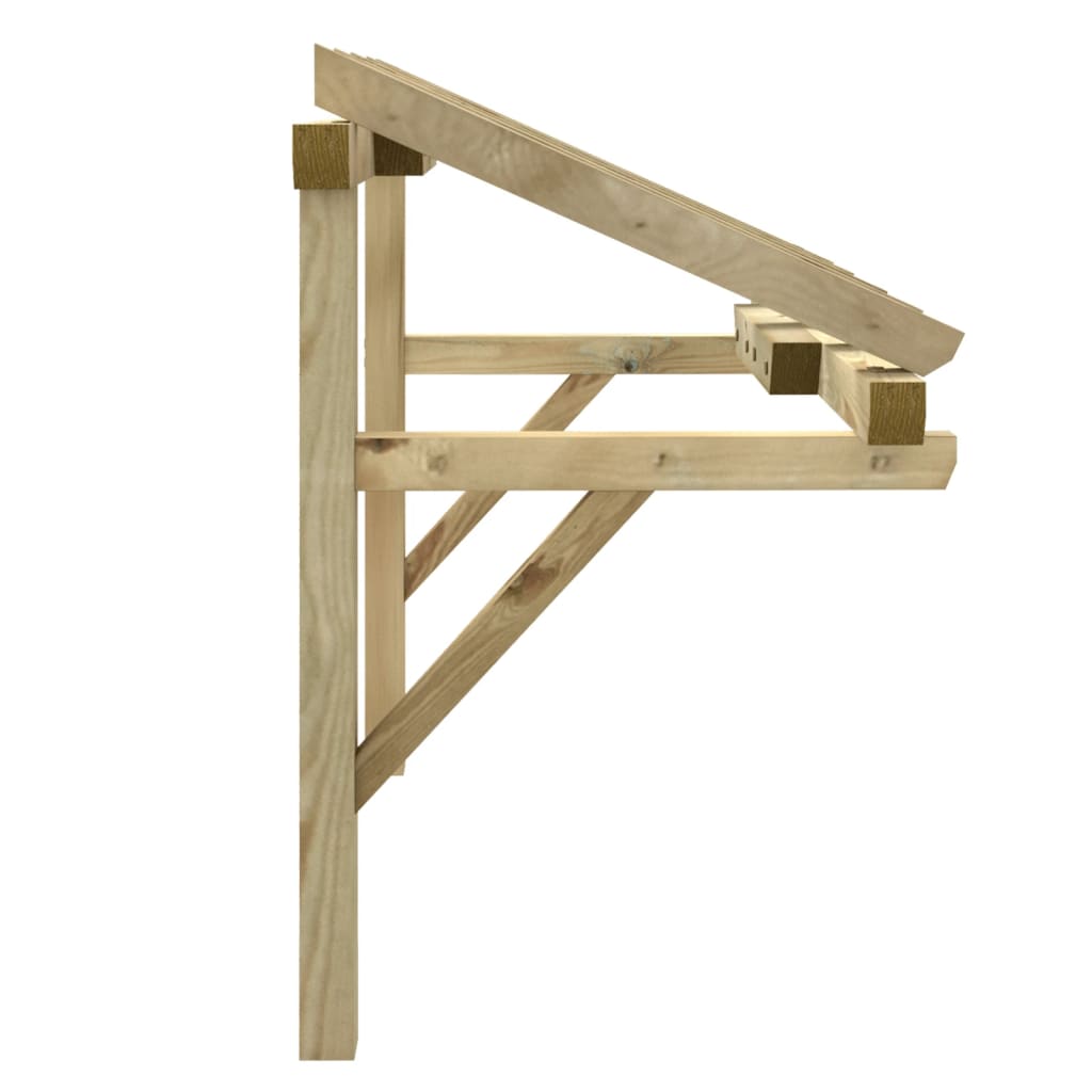 Pérgola De Puerta Madera Maciza De Pino