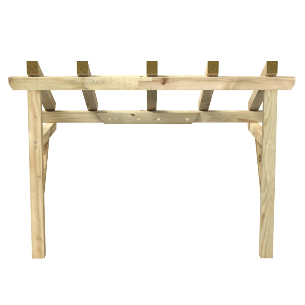 Pérgola De Puerta Madera Maciza De Pino
