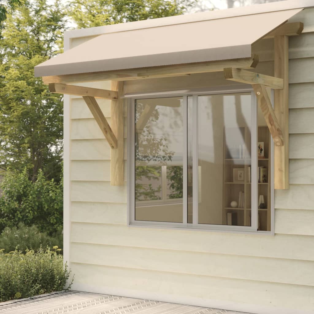 Pérgola De Puerta Madera Maciza De Pino