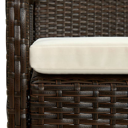 Silla De Jardín Con Cojín Ratán Sintético
