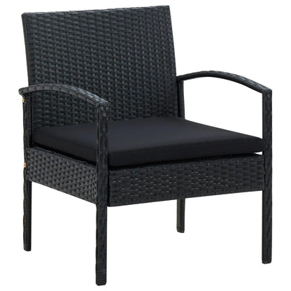 Silla De Jardín Con Cojín Ratán Sintético