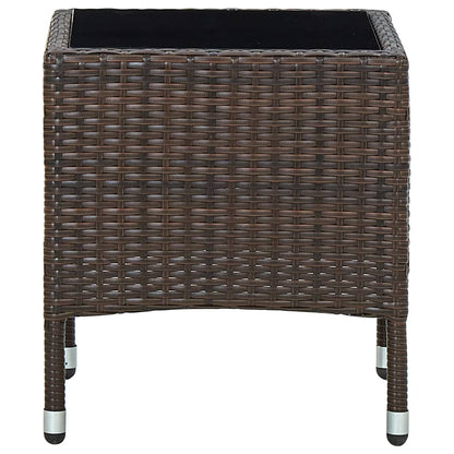 Mesa De Jardín Ratán Sintético 40X40X45 Cm