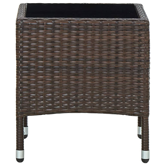Mesa De Jardín Ratán Sintético 40X40X45 Cm