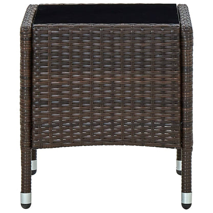 Mesa De Jardín Ratán Sintético 40X40X45 Cm