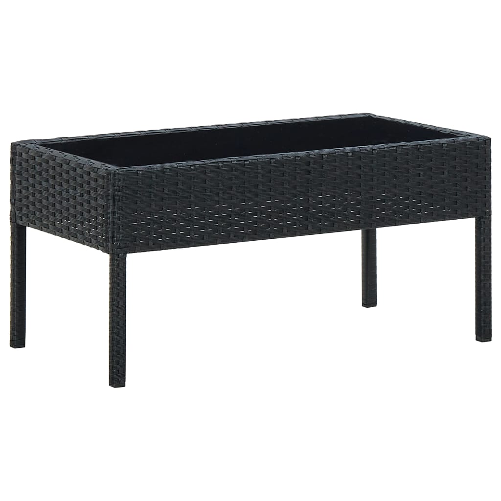 Mesa De Jardín Ratán Sintético 75X40X37 Cm