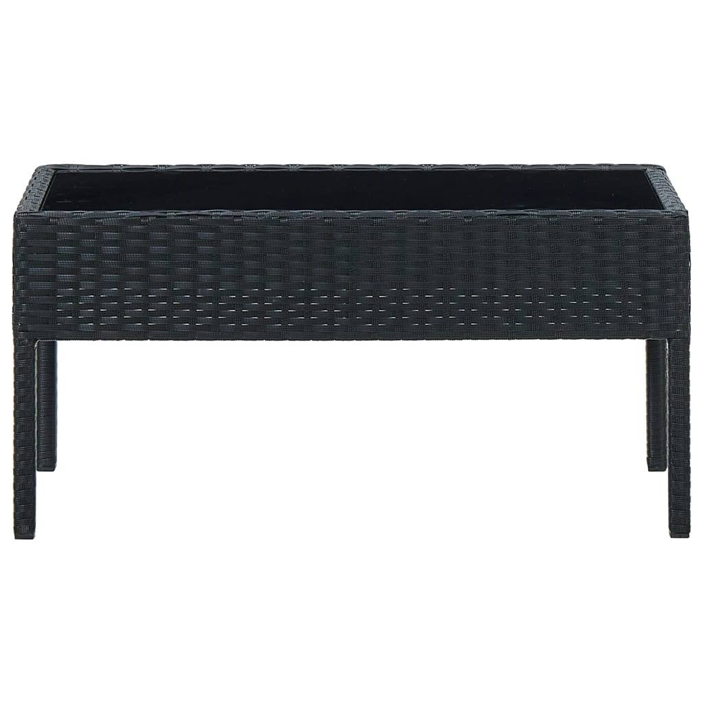 Mesa De Jardín Ratán Sintético 75X40X37 Cm