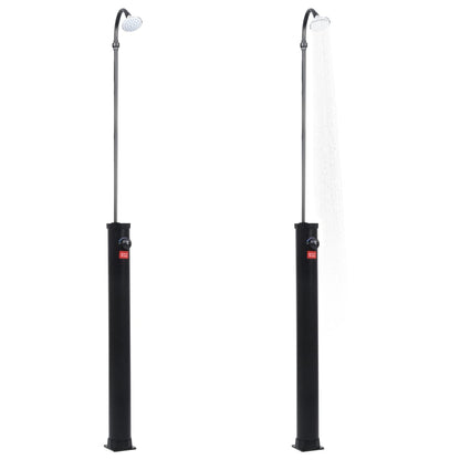 Ducha Solar De Jardín Negro 215 Cm 8 L