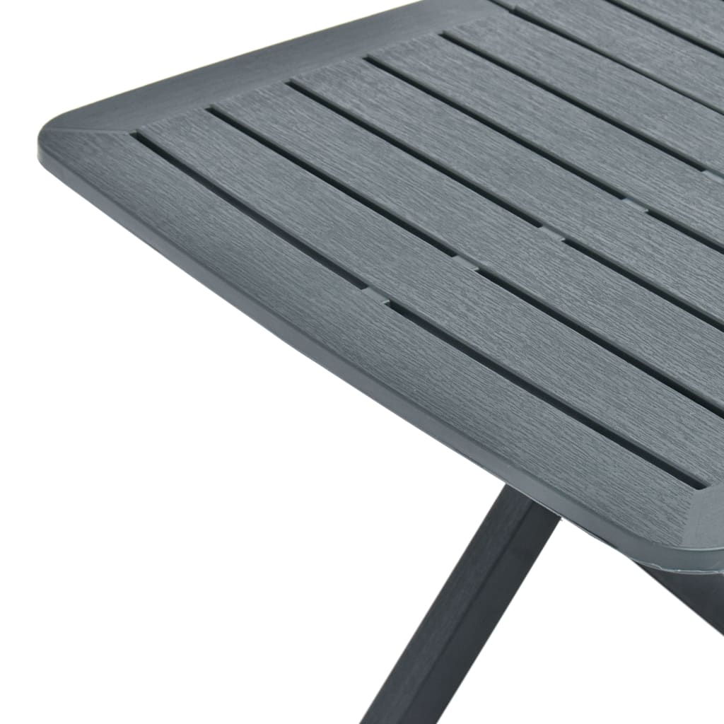Mesa De Jardín Plegable De Plástico 79X72X70 Cm