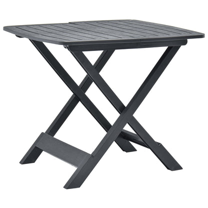 Mesa De Jardín Plegable De Plástico 79X72X70 Cm