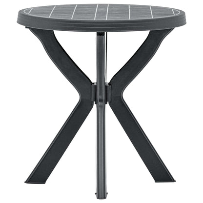 Mesa Bistro Gris Plástico Ø70 Cm