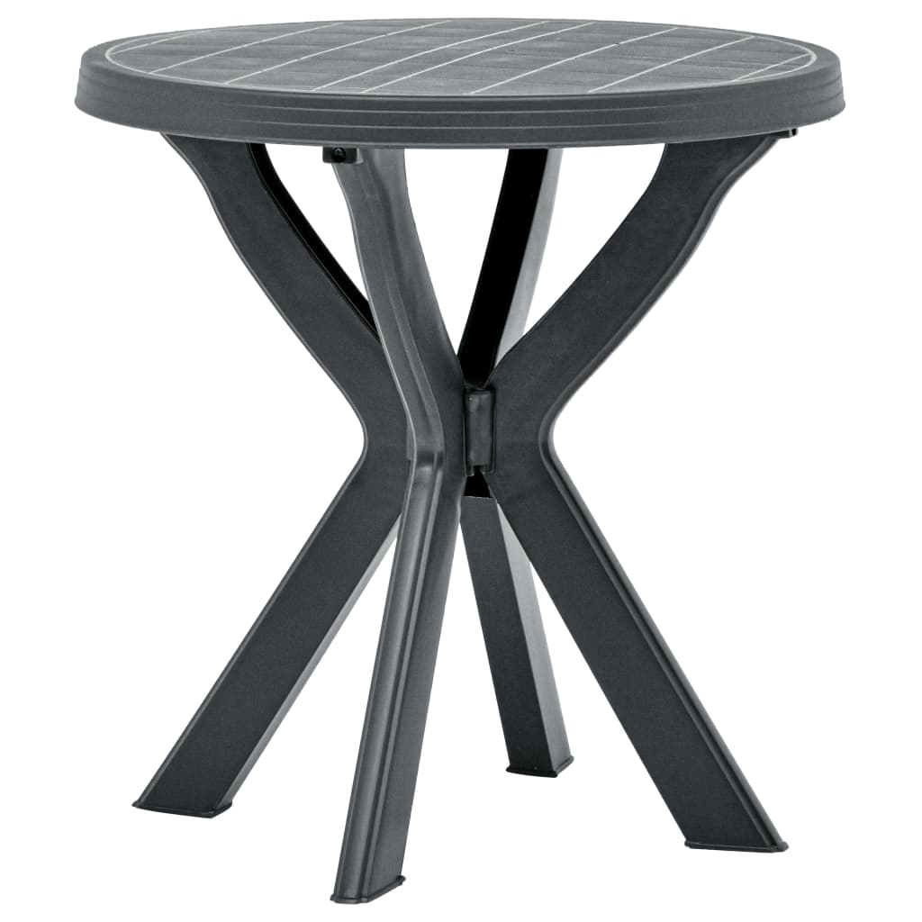 Mesa Bistro Gris Plástico Ø70 Cm