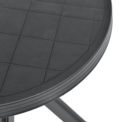 Mesa Bistro Gris Plástico Ø70 Cm