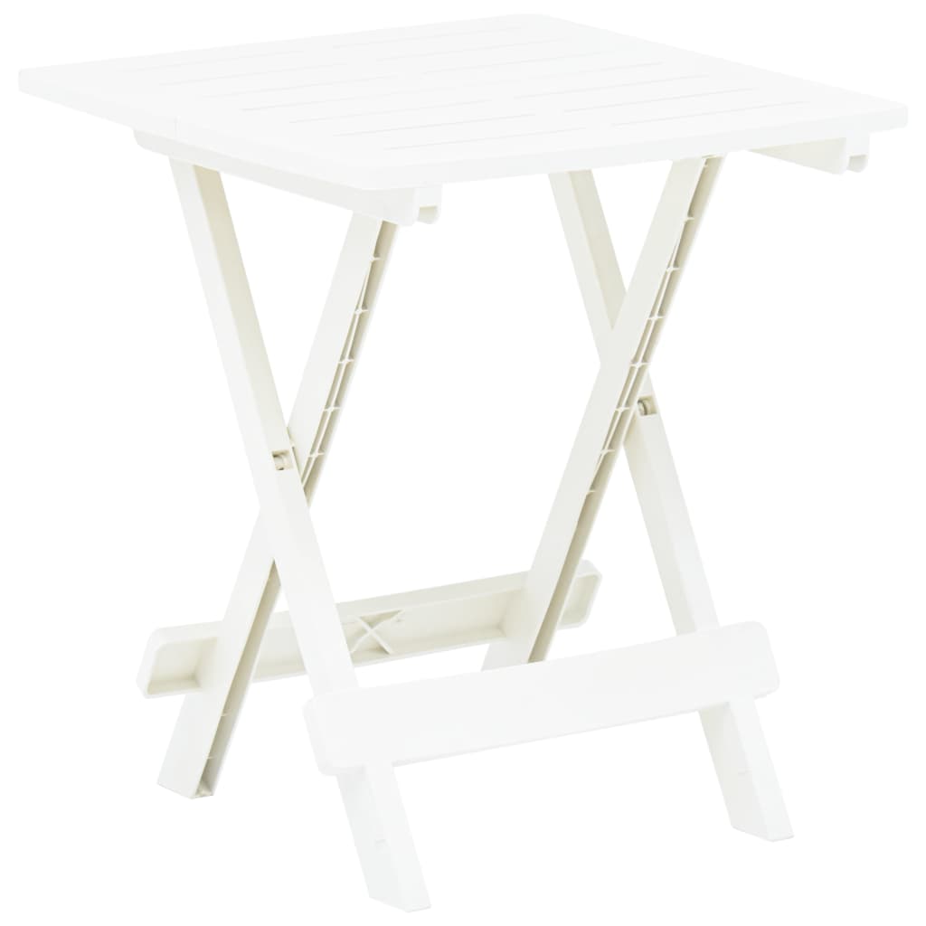 Mesa Plegable De Jardín Plástico Gris 45X43X50 Cm