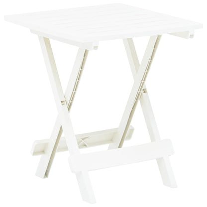 Mesa Plegable De Jardín Plástico Gris 45X43X50 Cm