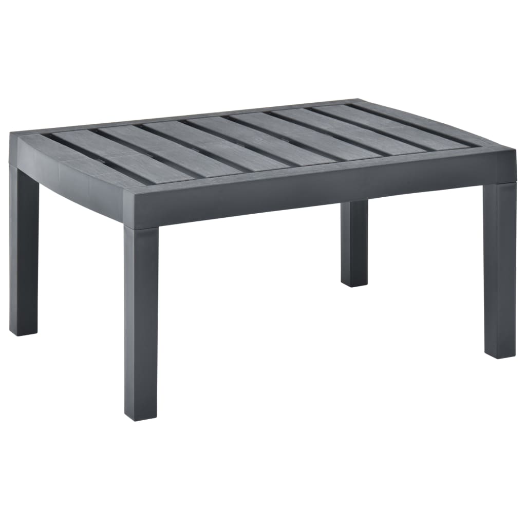 Mesa De Jardín De Plástico Gris 78X55X38 Cm