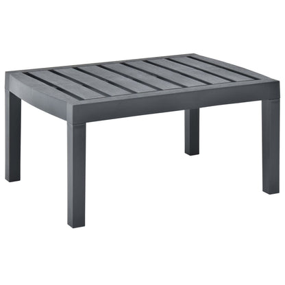 Mesa De Jardín De Plástico Gris 78X55X38 Cm