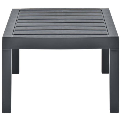Mesa De Jardín De Plástico Gris 78X55X38 Cm
