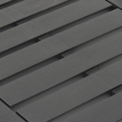 Mesa De Jardín De Plástico Gris 78X55X38 Cm
