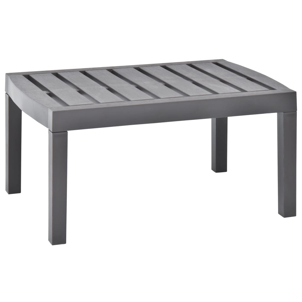 Mesa De Jardín De Plástico Gris 78X55X38 Cm
