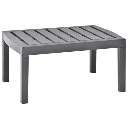 Mesa De Jardín De Plástico Gris 78X55X38 Cm