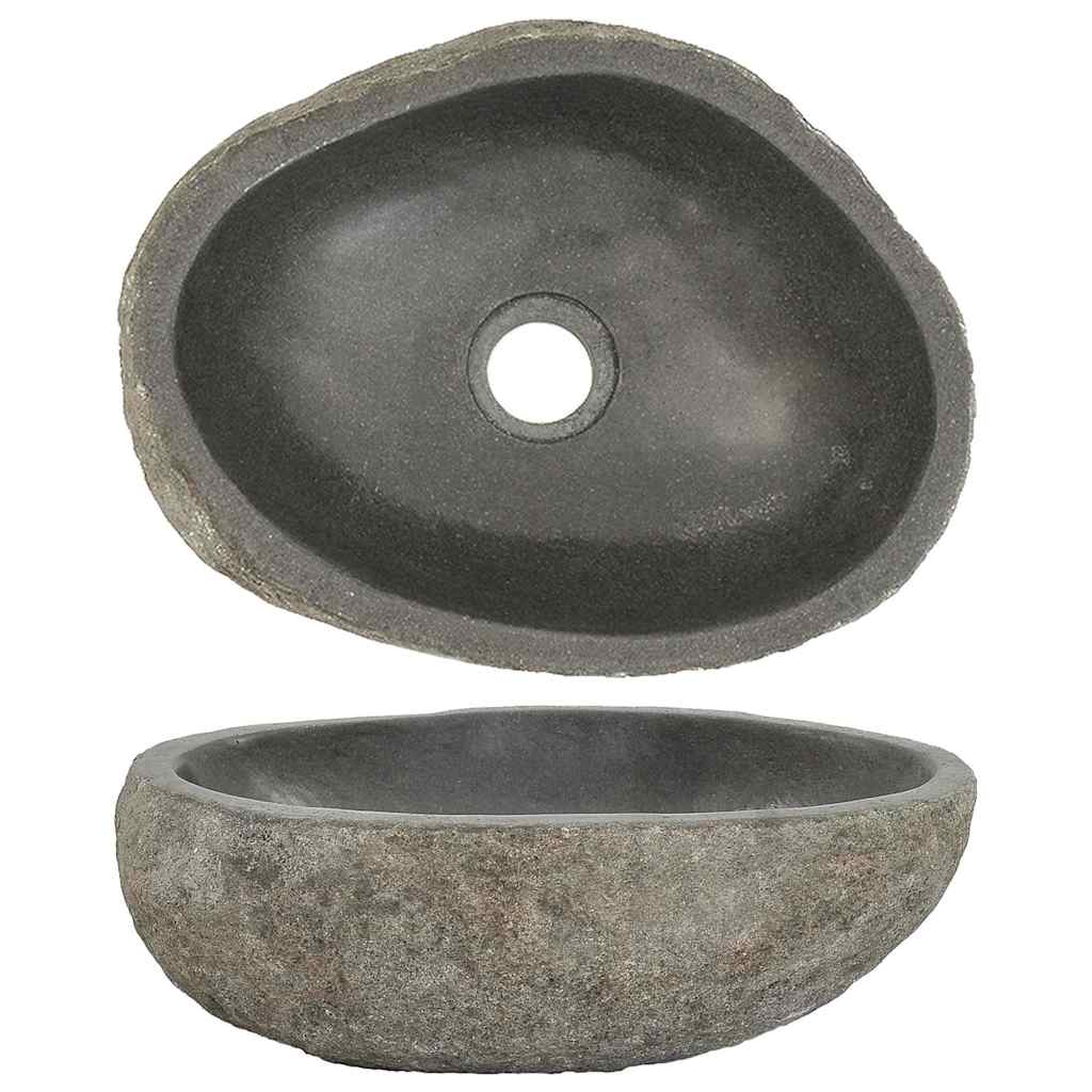 Lavabo Ovalado Piedra De Río (29-38)X(24-31) Cm