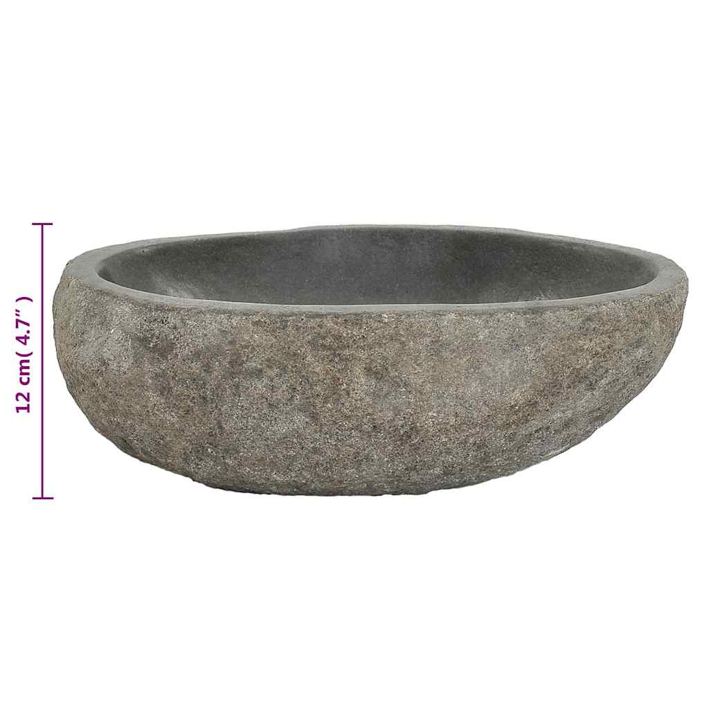 Lavabo Ovalado Piedra De Río (29-38)X(24-31) Cm