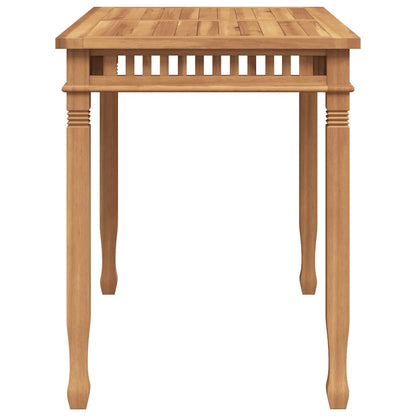 Mesa De Comedor De Jardín Madera Maciza De Teca 120X65X80 Cm