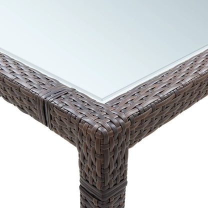 Mesa De Comedor De Jardín 200X150X74 Cm Ratán Sintético