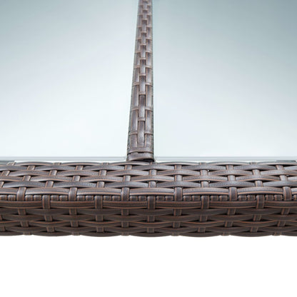 Mesa De Comedor De Jardín 200X150X74 Cm Ratán Sintético