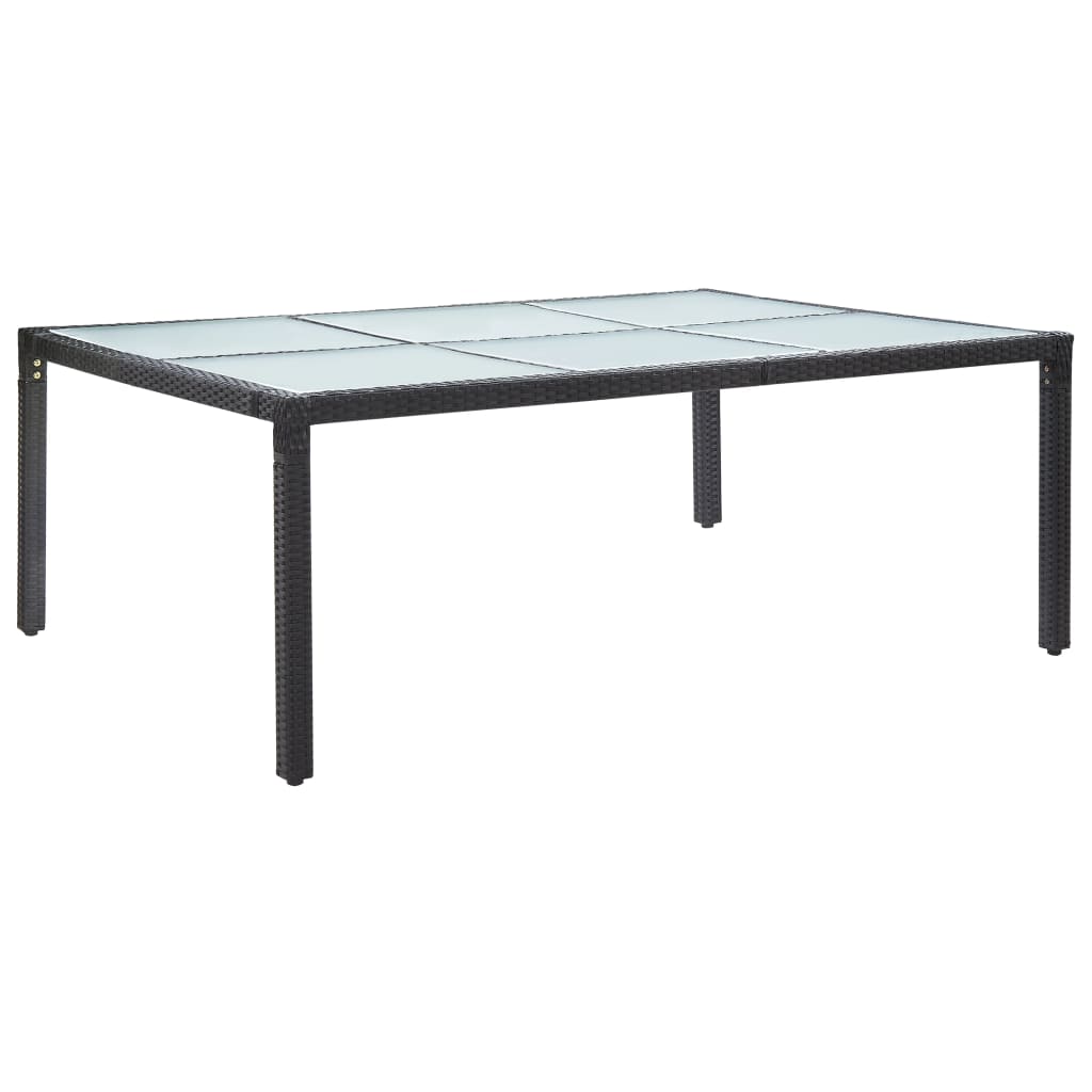 Mesa De Comedor De Jardín 200X150X74 Cm Ratán Sintético