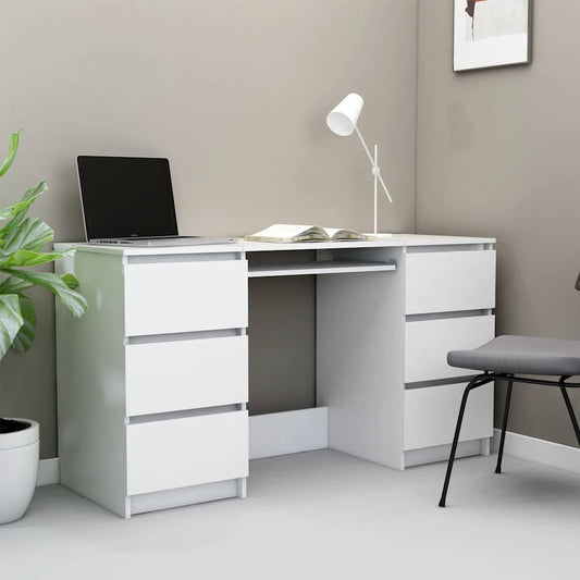 Escritorio De Madera Contrachapada 140X50X77 Cm