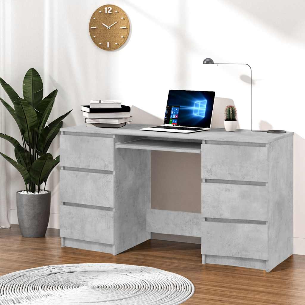 Escritorio De Madera Contrachapada 140X50X77 Cm