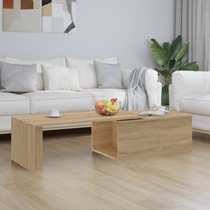 Mesa De Centro Madera De Ingeniería 150X50X35 Cm