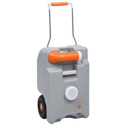 Depósito De Agua Con Ruedas Para Camping Gris 25 L